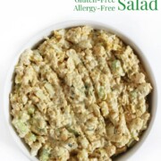 vegan chickpea tuna salad with image text.